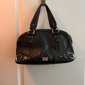 MICHAEL Michael Kors Black and Silver Shoulder Bag